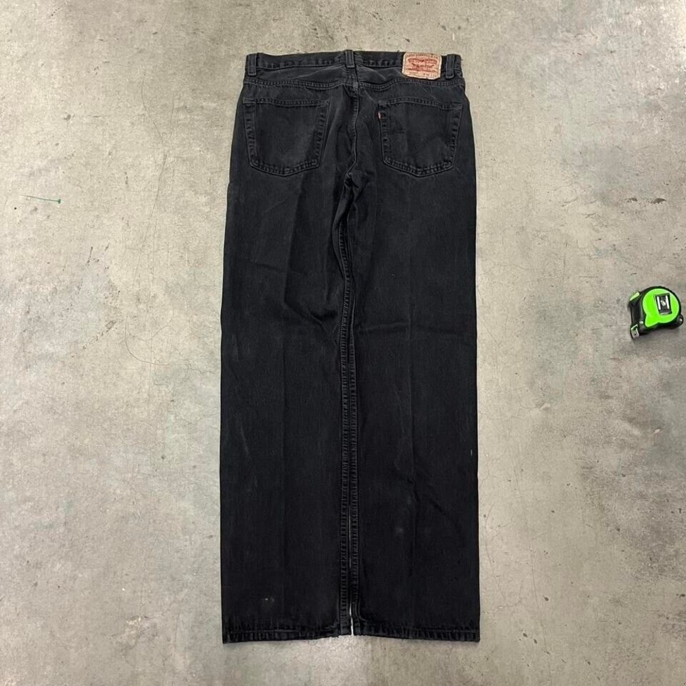 Y2K Baggy Black Levi 505 Jeans size 36x34‎